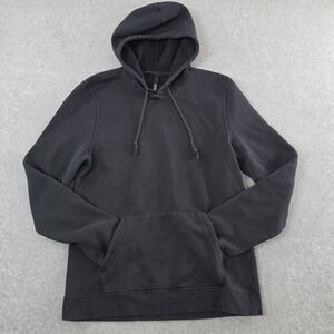 Skims Fleece Lounge Men's Classic Hoodie Sweatshirt Size Large Black Fleece